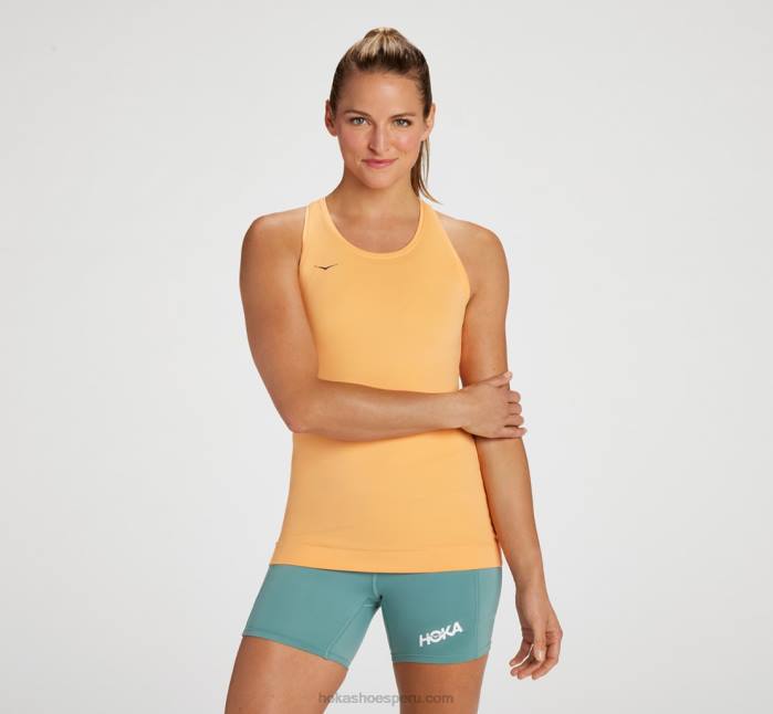 mujer 0LP0D316 tanque hupana Hoka simulacro de naranja