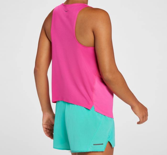 mujer 0LP0D320 tanque Hoka milenrama rosa