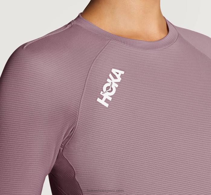 mujer 0LP0D326 deslizamiento manga 3/4 Hoka saúco