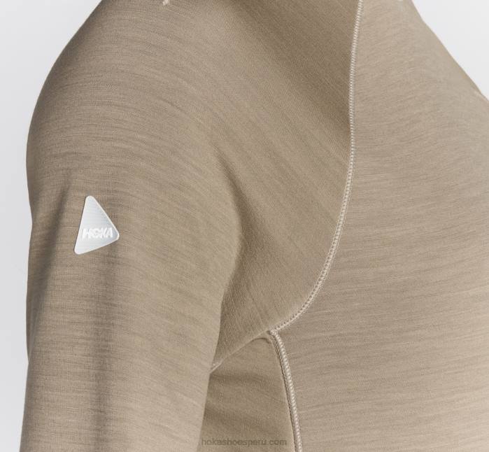 mujer 0LP0D350 mezcla de merino manga larga Hoka duna