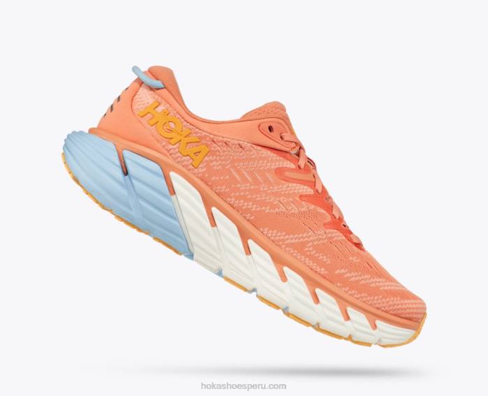 mujer 0LP0D19 gaviota 4 Hoka parfait de coral de concha/melocotón