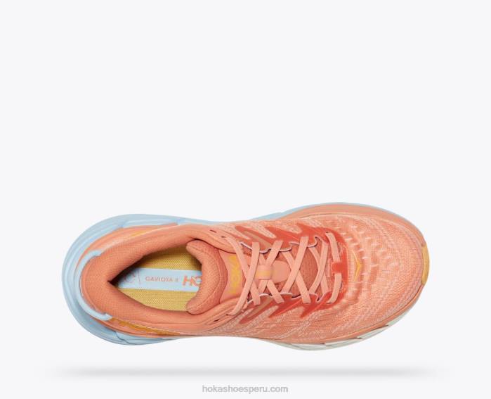 mujer 0LP0D19 gaviota 4 Hoka parfait de coral de concha/melocotón