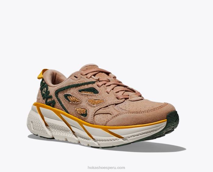 mujer 0LP0D203 clifton l bordado Hoka siroco/vista a la montaña