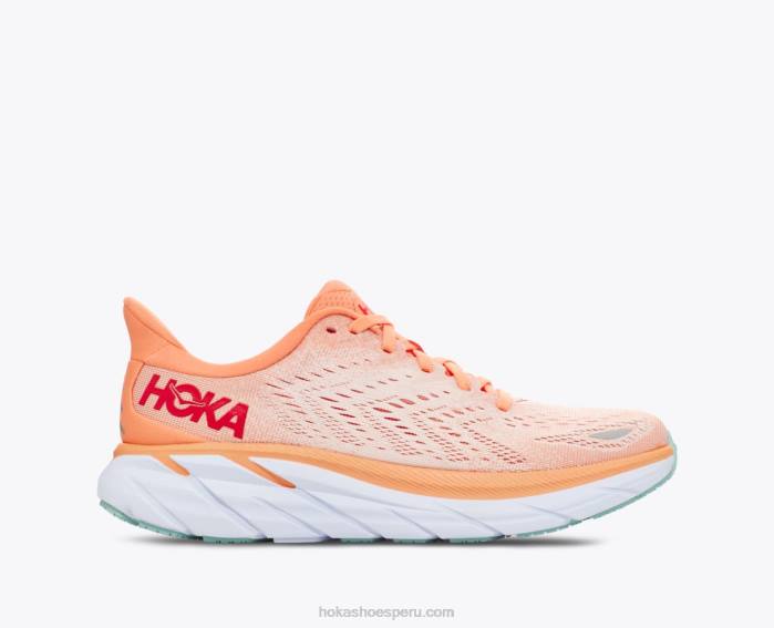 mujer 0LP0D216 8 Hoka melón/peonía plateada