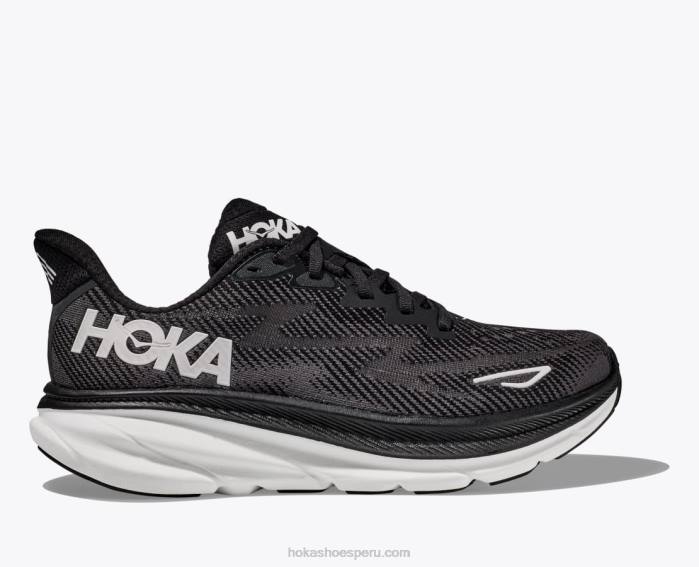 mujer 0LP0D223 clifton 9 Hoka blanco negro