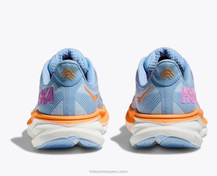 mujer 0LP0D224 clifton 9 Hoka azul aireado/agua helada