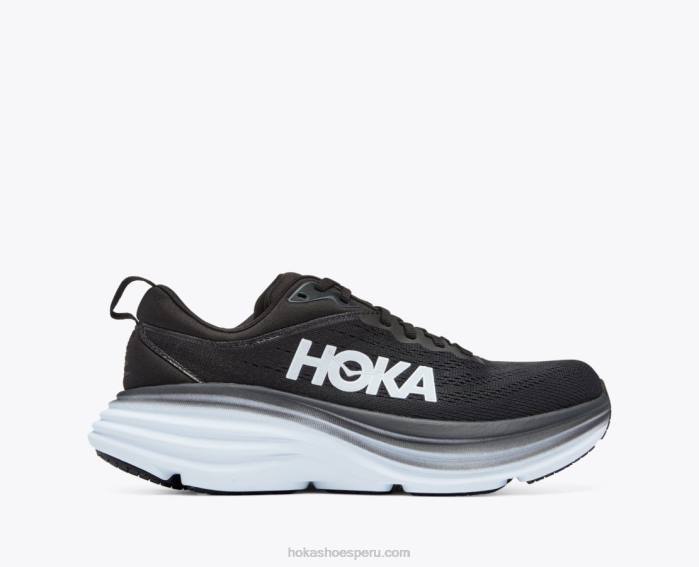mujer 0LP0D247 bondi 8 Hoka blanco negro