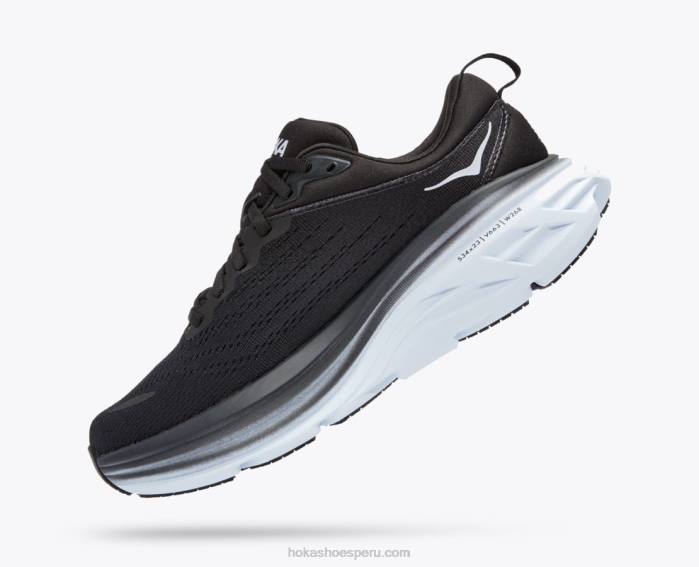mujer 0LP0D247 bondi 8 Hoka blanco negro