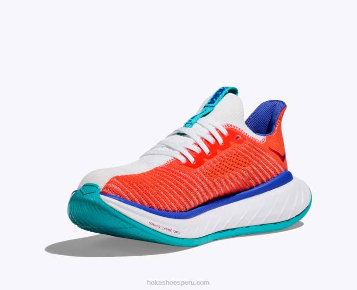 mujer 0LP0D44 carbono x 3 Hoka llama blanca