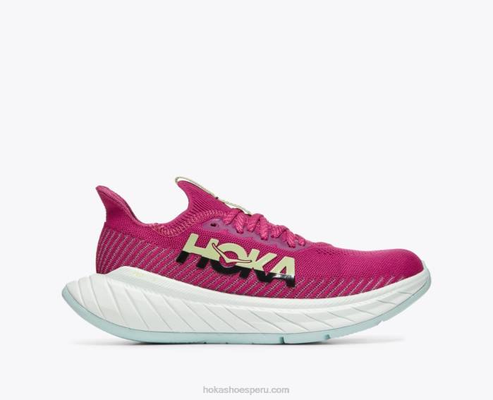 mujer 0LP0D45 carbono x 3 Hoka festival fucsia/negro