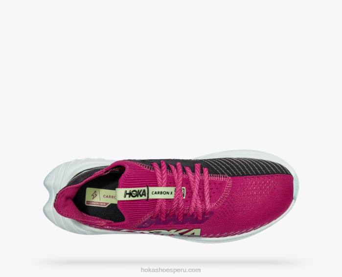 mujer 0LP0D45 carbono x 3 Hoka festival fucsia/negro