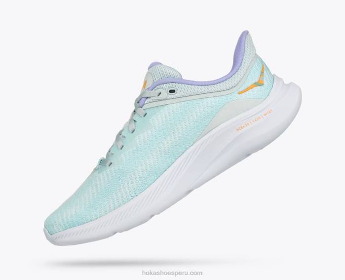 mujer 0LP0D53 solimar Hoka flujo de hielo/amarillo ámbar