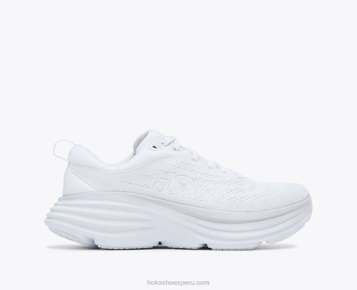 mujer 0LP0D684 bondi 8 Hoka blanco