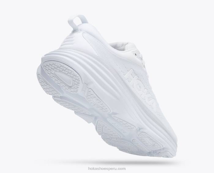 mujer 0LP0D684 bondi 8 Hoka blanco