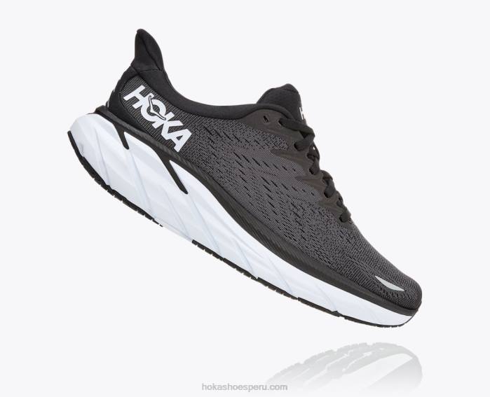 mujer 0LP0D91 8 Hoka blanco negro