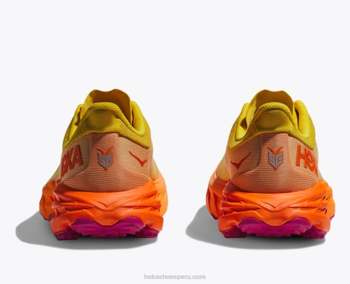 mujer 0LP0D102 cabra rápida 5 Hoka maracuyá/naranja simulada