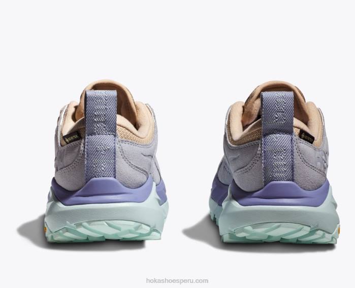 mujer 0LP0D111 kaha baja gtx Hoka hielo ártico/impresión púrpura