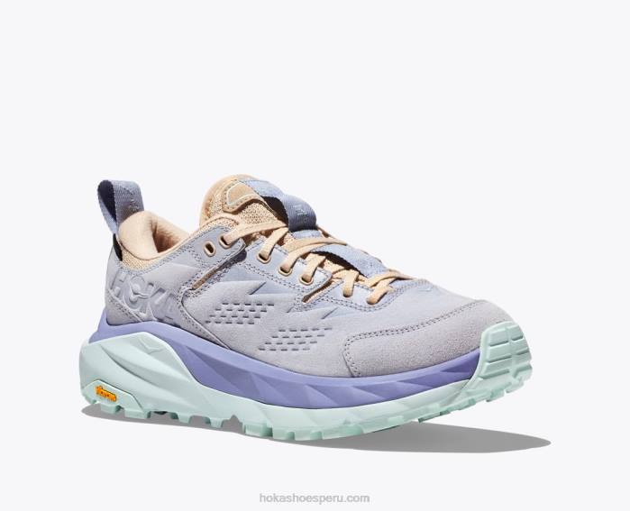 mujer 0LP0D111 kaha baja gtx Hoka hielo ártico/impresión púrpura