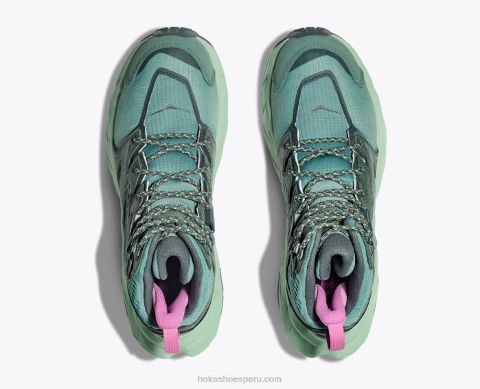 mujer 0LP0D165 anacapa mid gtx Hoka enrejado/verde niebla