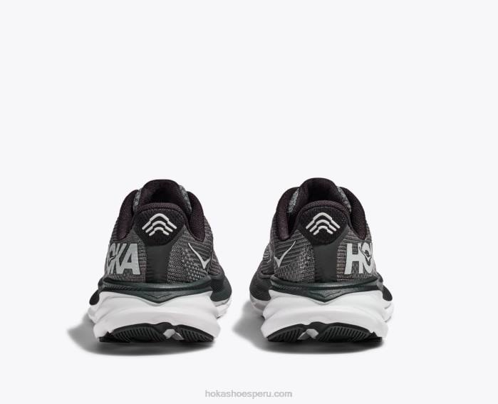 niños 0LP0D673 clifton 9 Hoka blanco negro