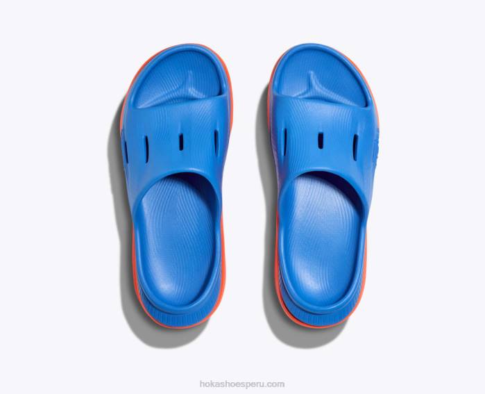 niños 0LP0D680 diapositiva de recuperación ora 3 Hoka cielo costero/naranja vibrante