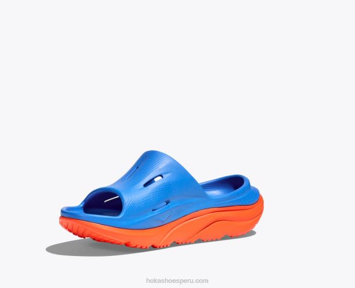 niños 0LP0D680 diapositiva de recuperación ora 3 Hoka cielo costero/naranja vibrante